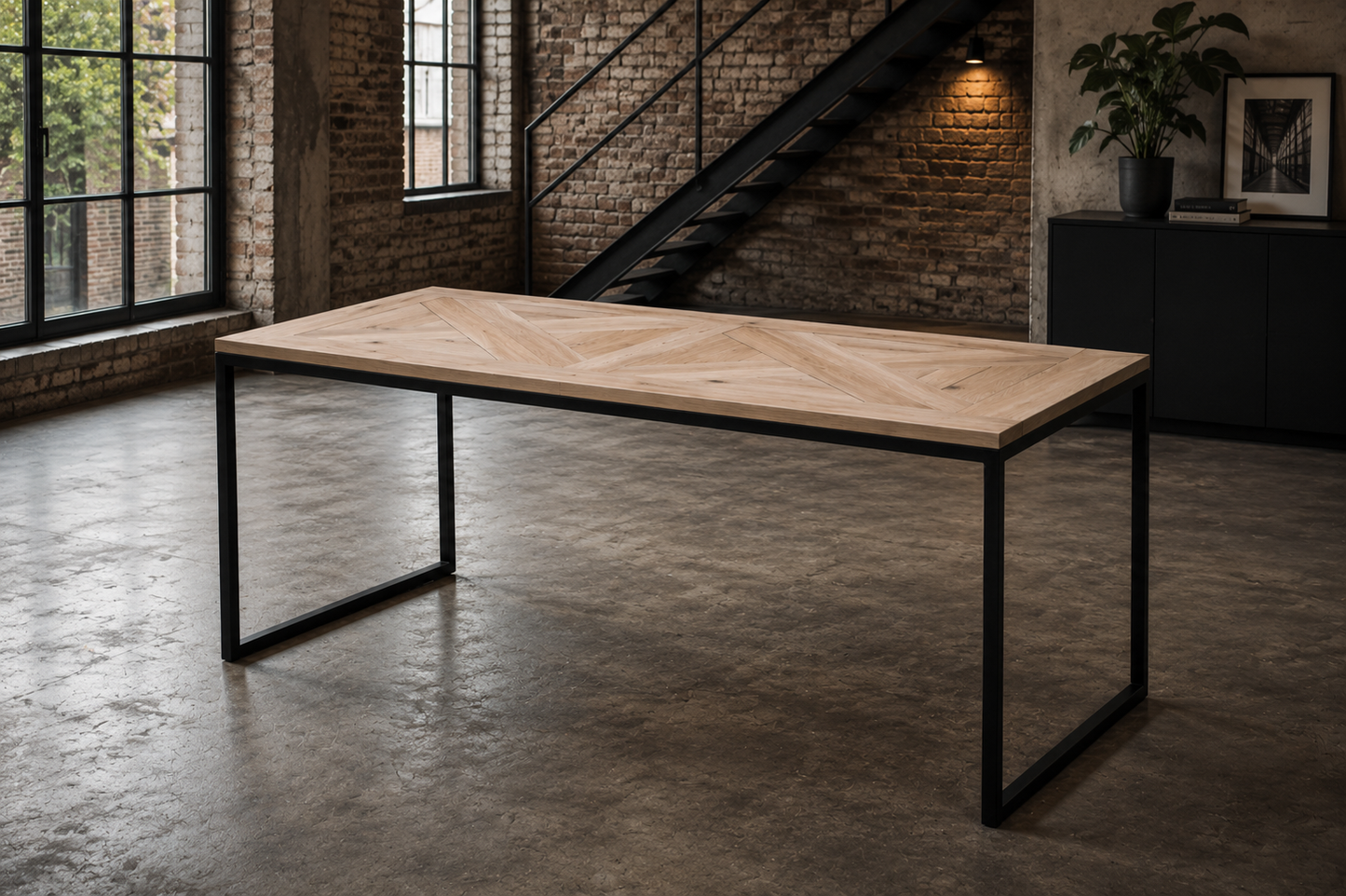 Industriële Eettafel Nordic X