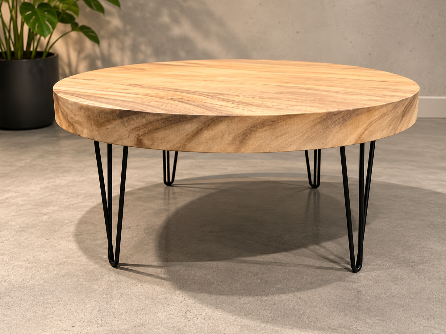 Ronde Salontafel van Massief Suarhout – 100 cm